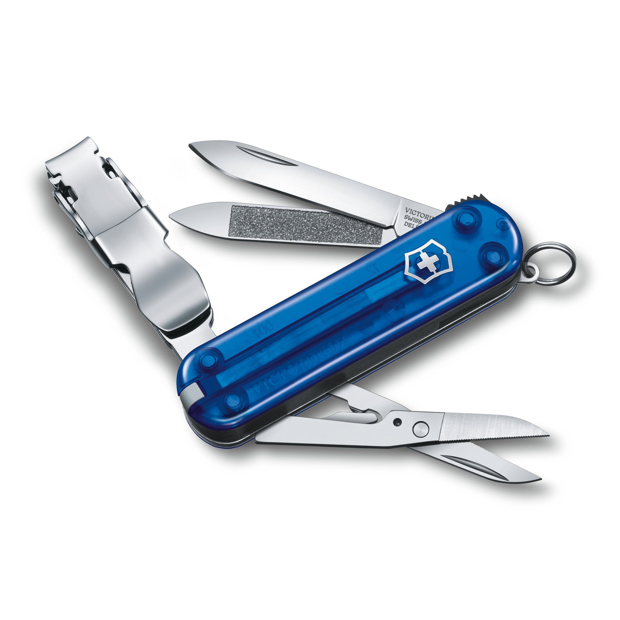 Nail Victorinox Clip mm, 65 blau 580, Victorinox Nagelknipser transparent