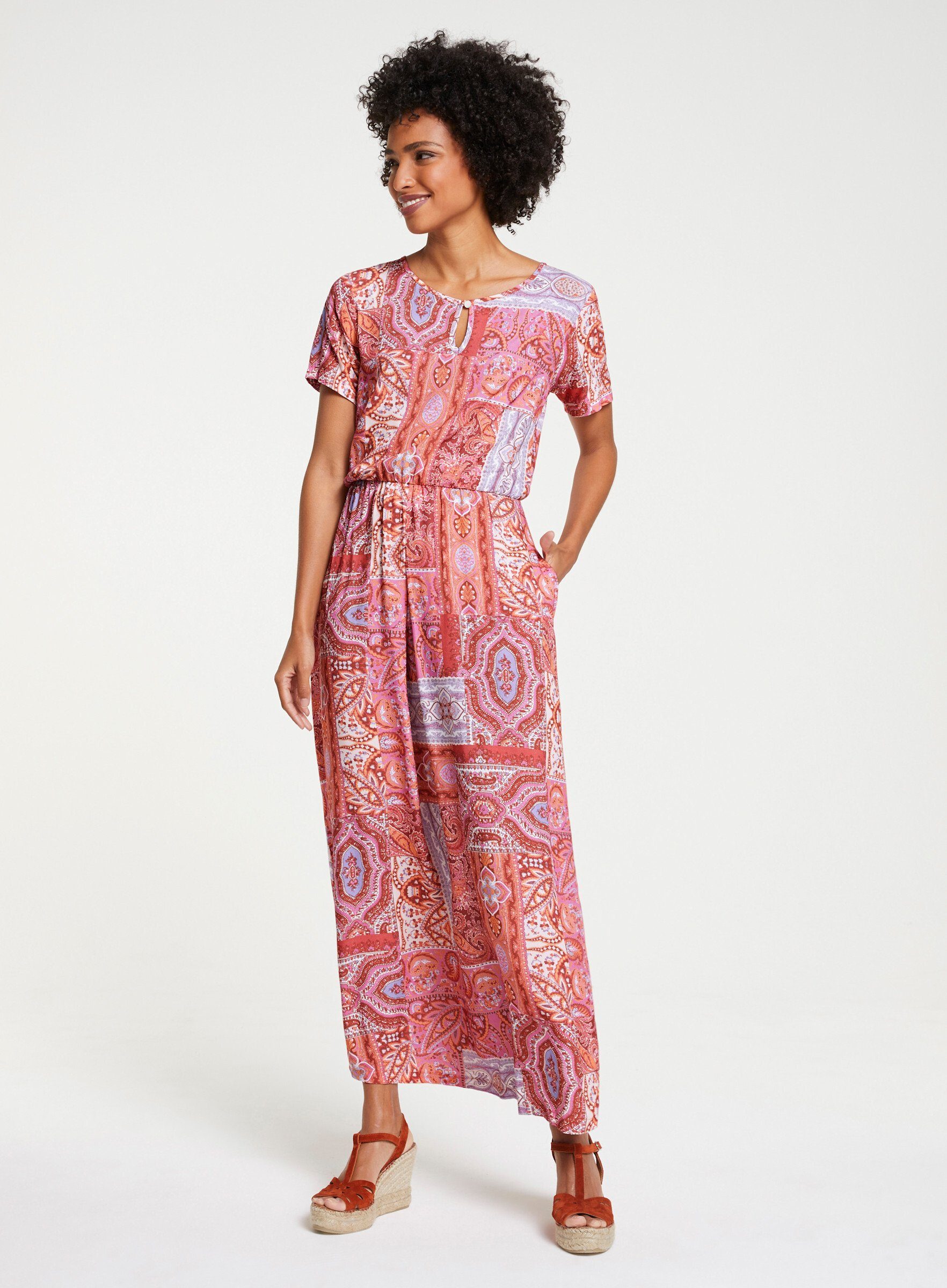 heine Etuikleid Druck-Kleid .