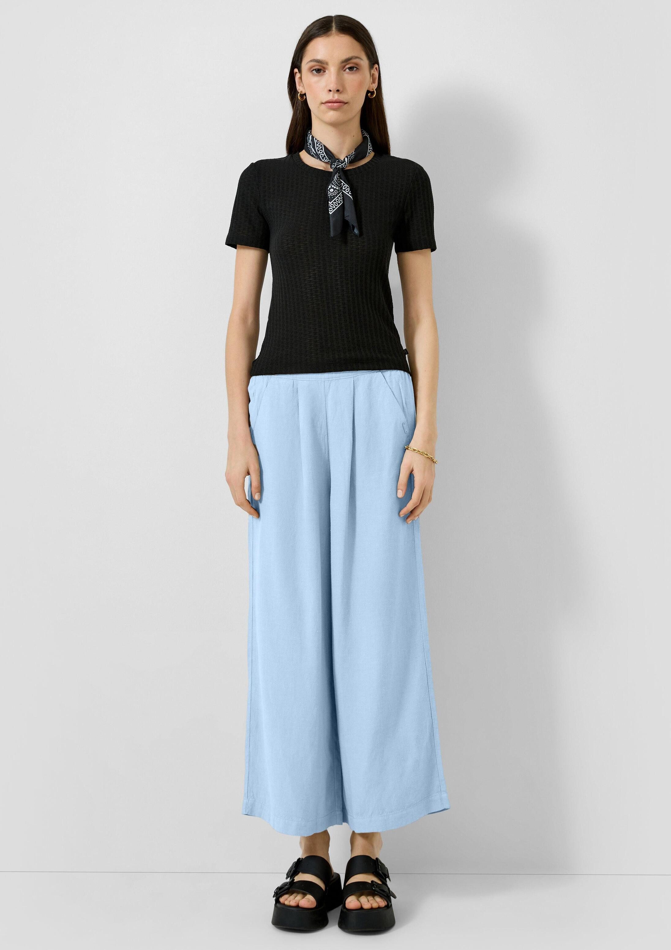 QS Culotte Hose Leinenmix-Culotte
