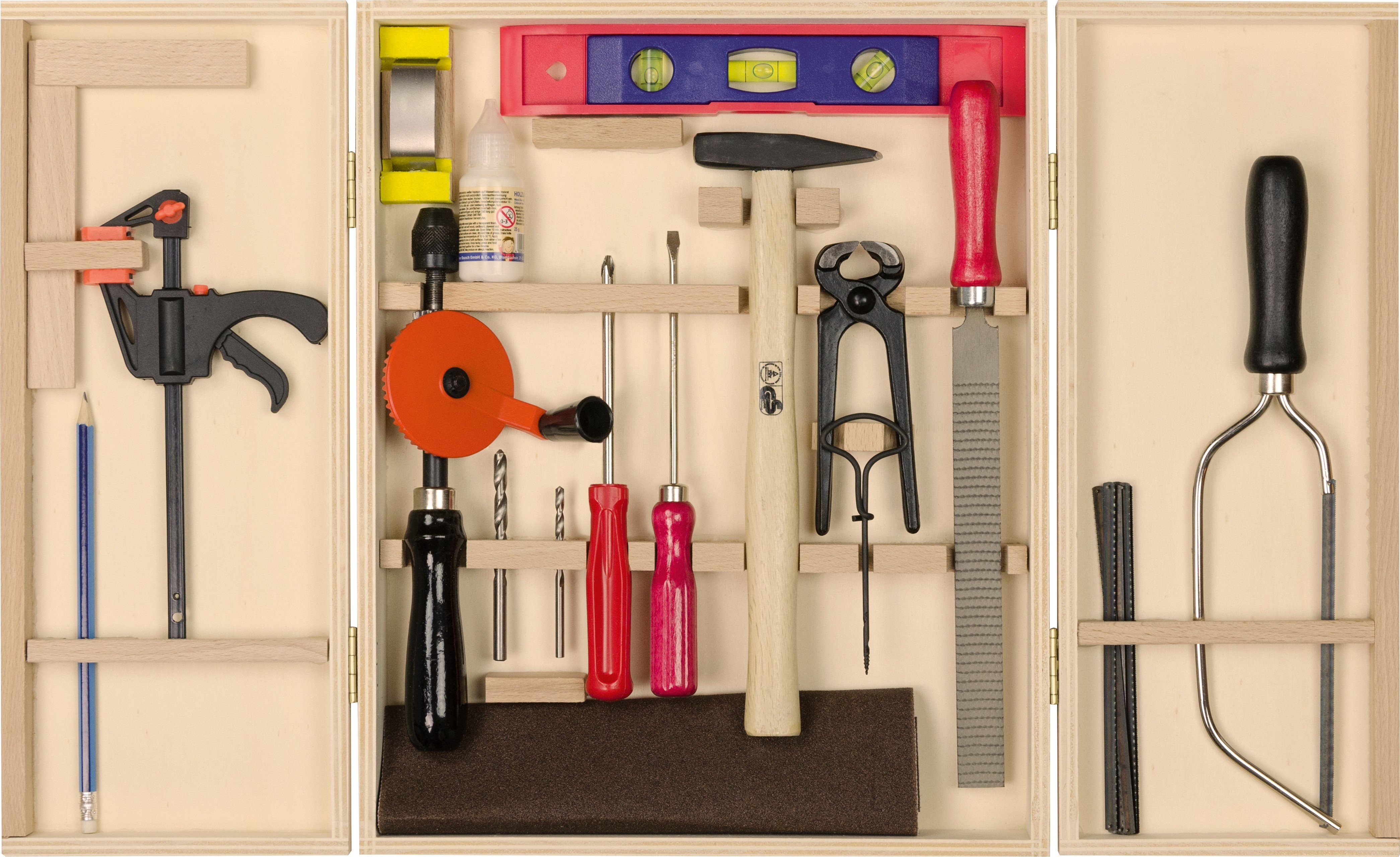 Pebaro Kinder-Werkzeug-Set Profi-Werkzeugschrank, 412