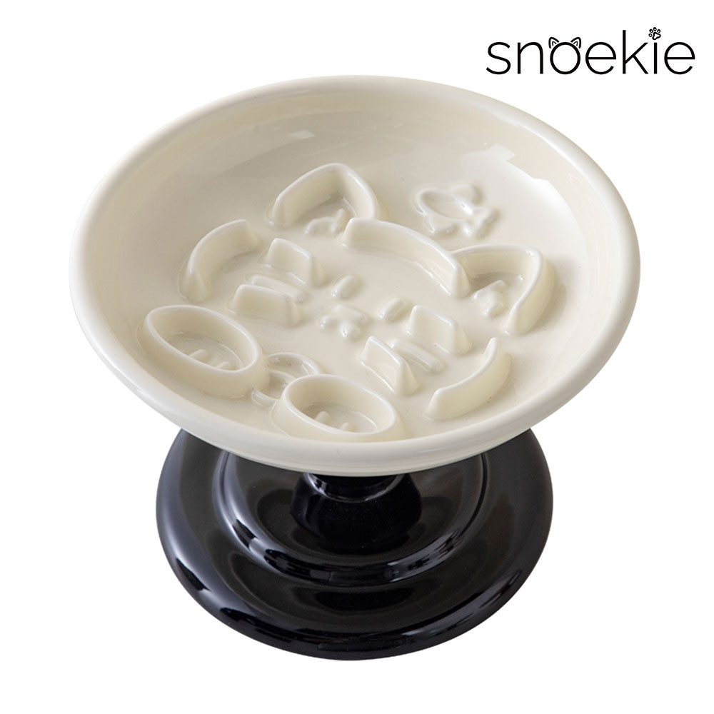 SNOEKIE Napf snoekie Porzellan-Haustiernapf Erhöhtes Anti-Schling-Design17×17×11cm