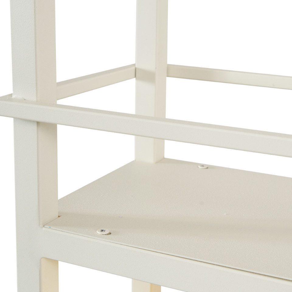 Qazqa Pendelleuchte Cage rack, ohne Leuchtmittel, E27, Beige, Industrie, Stahl, 4-flammig