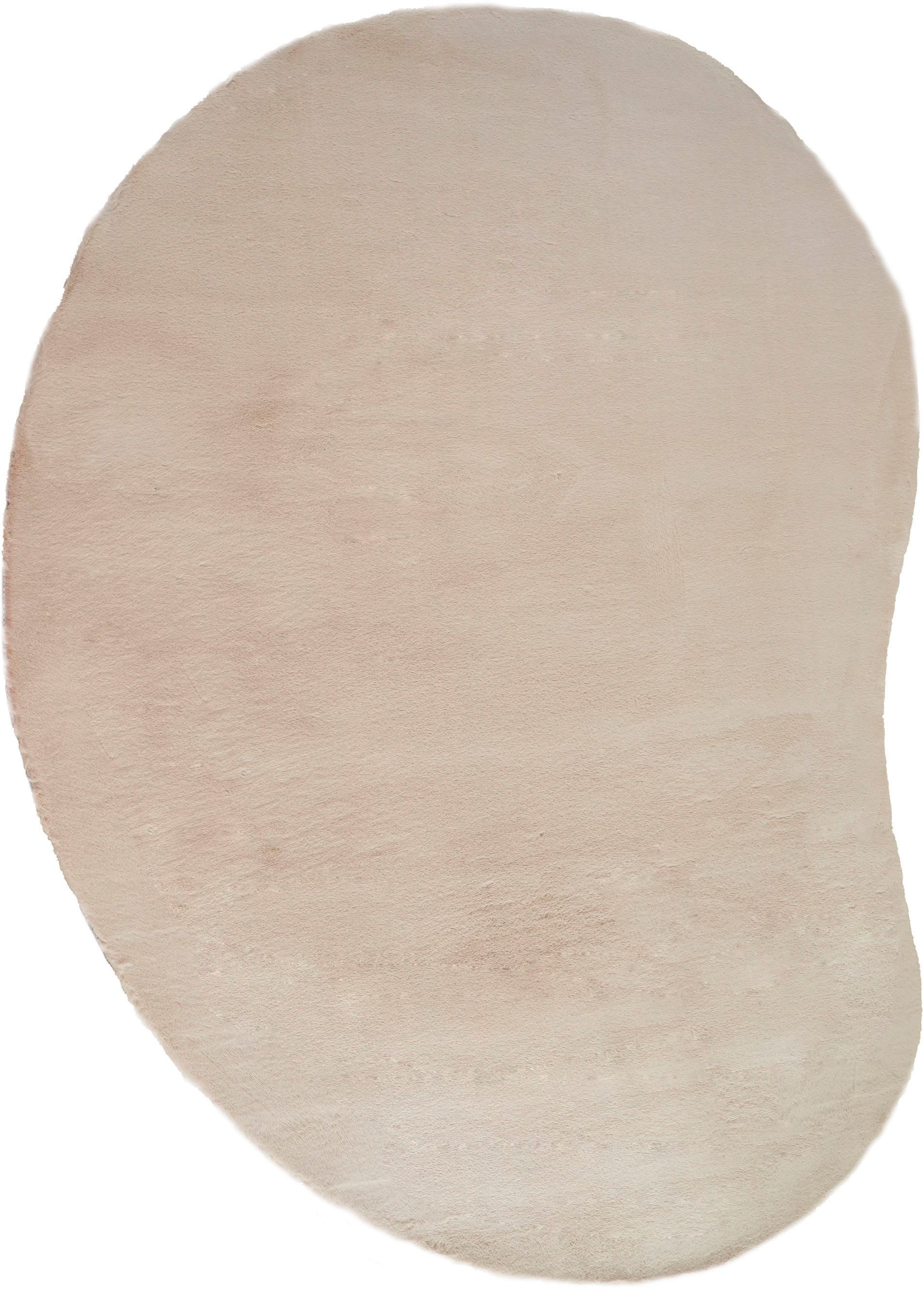 Hochflor-Teppich Rabbit 2 Bean, Kunstfell Teppich, Modern, besondere Form