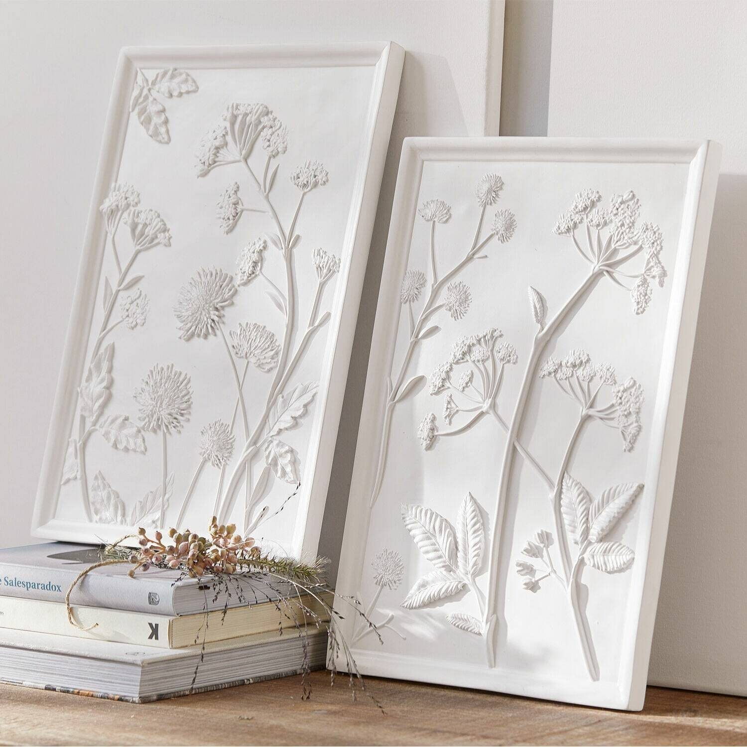 Mirabeau Wanddekoobjekt Bild 2er Set Carrefour weiß günstig online kaufen