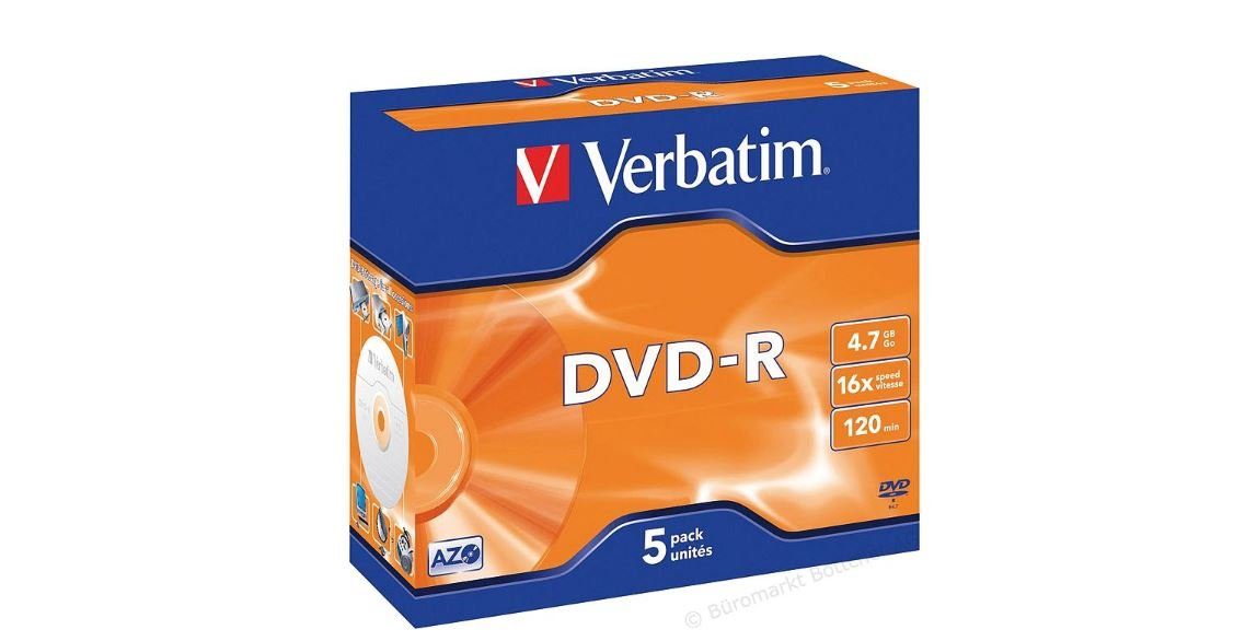 Verbatim DVD-Rohling DVD-R 4.7GB