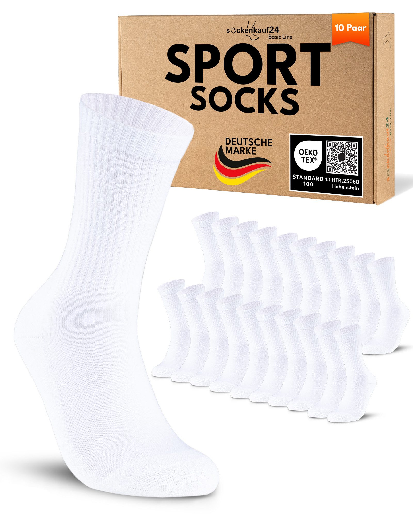 sockenkauf24 Sportsocken 10 Paar Tennissocken Damen günstig online kaufen