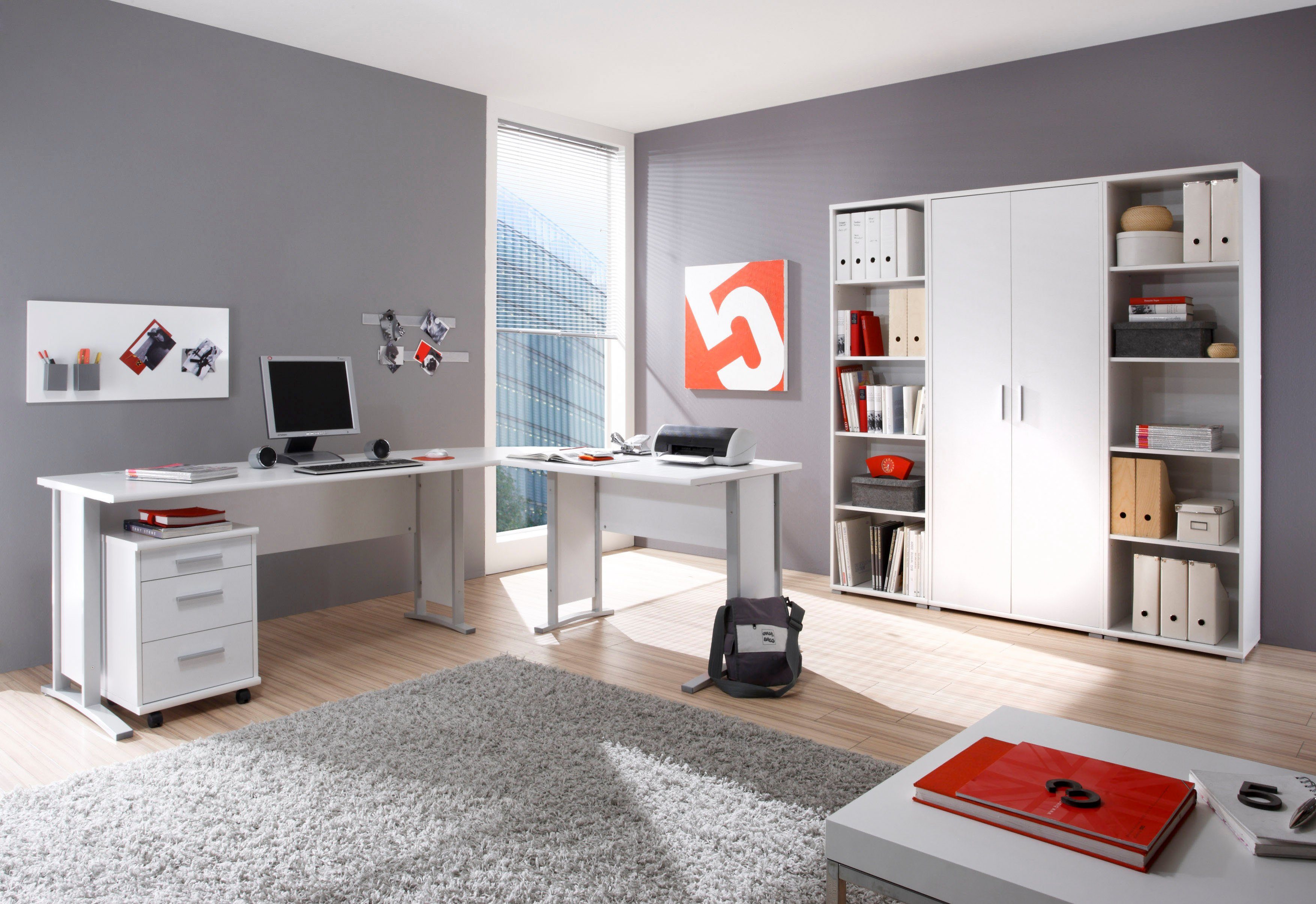 BEGA OFFICE Rollcontainer Büro-Rollcontainer mit Schubladen, Rollcontainer Rollbar