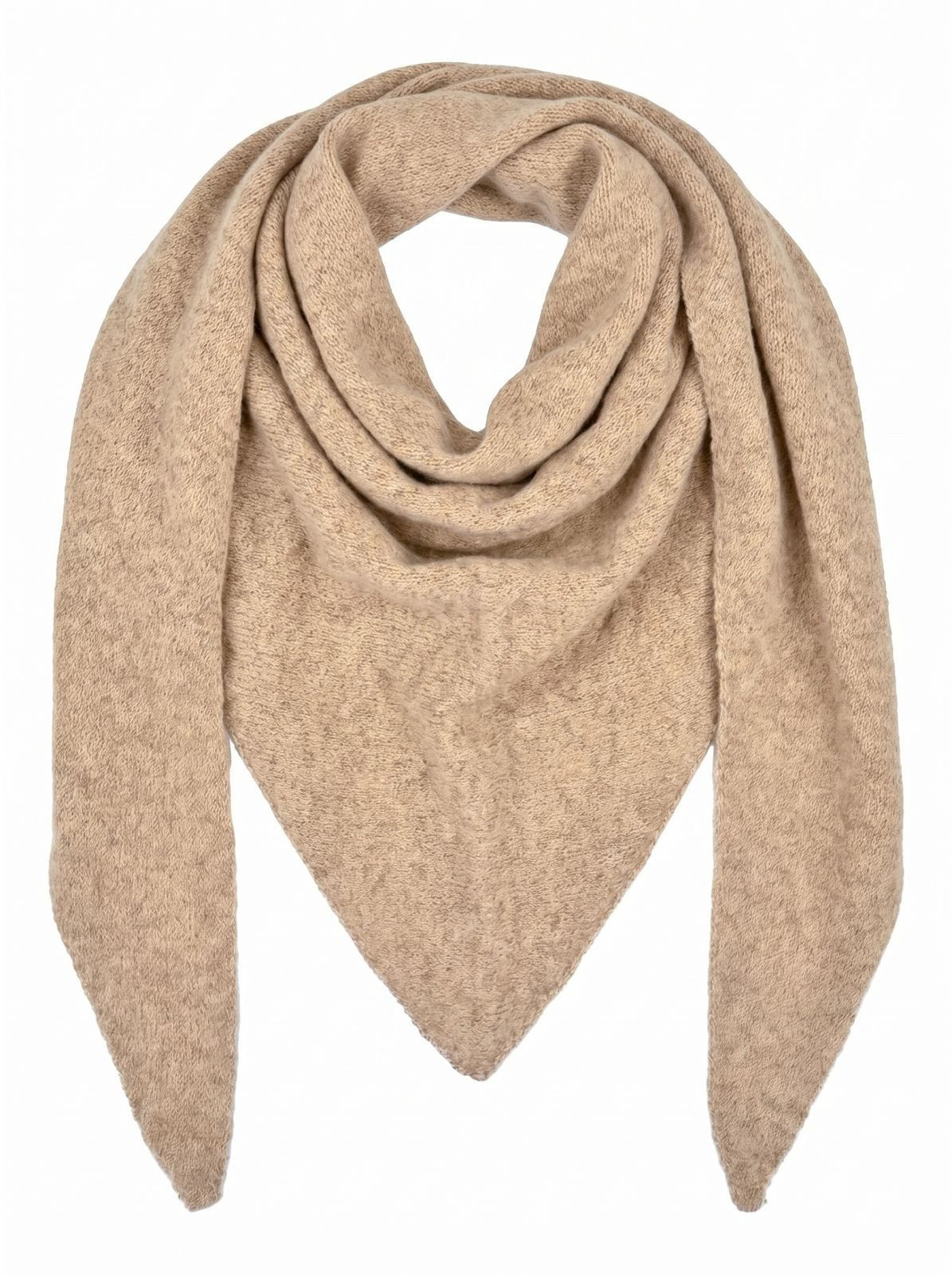 styleBREAKER Dreieckstuch Leichtes Strick Dreieckstuch Woll-Anteil, (1-St)
