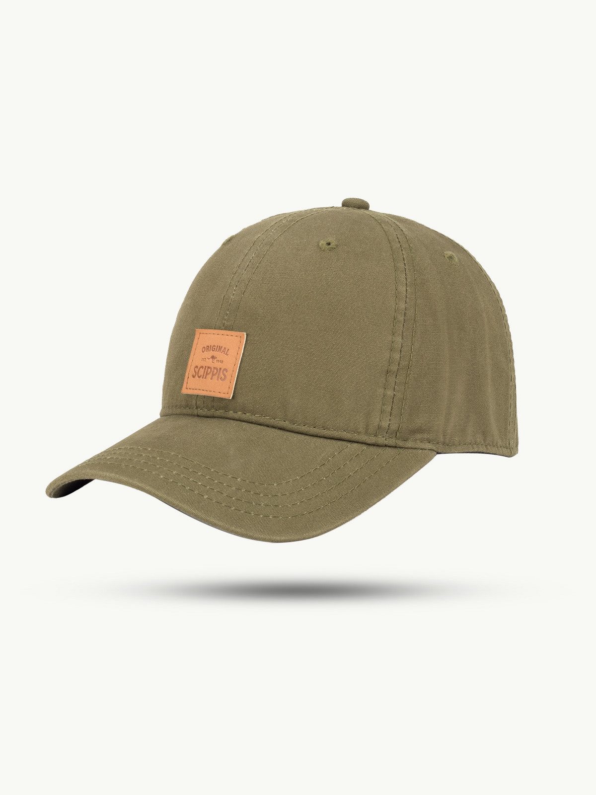 Scippis Baseball Cap SCIPPIS „Baines Cap“ – Klassische Canvas-Cap in Olive