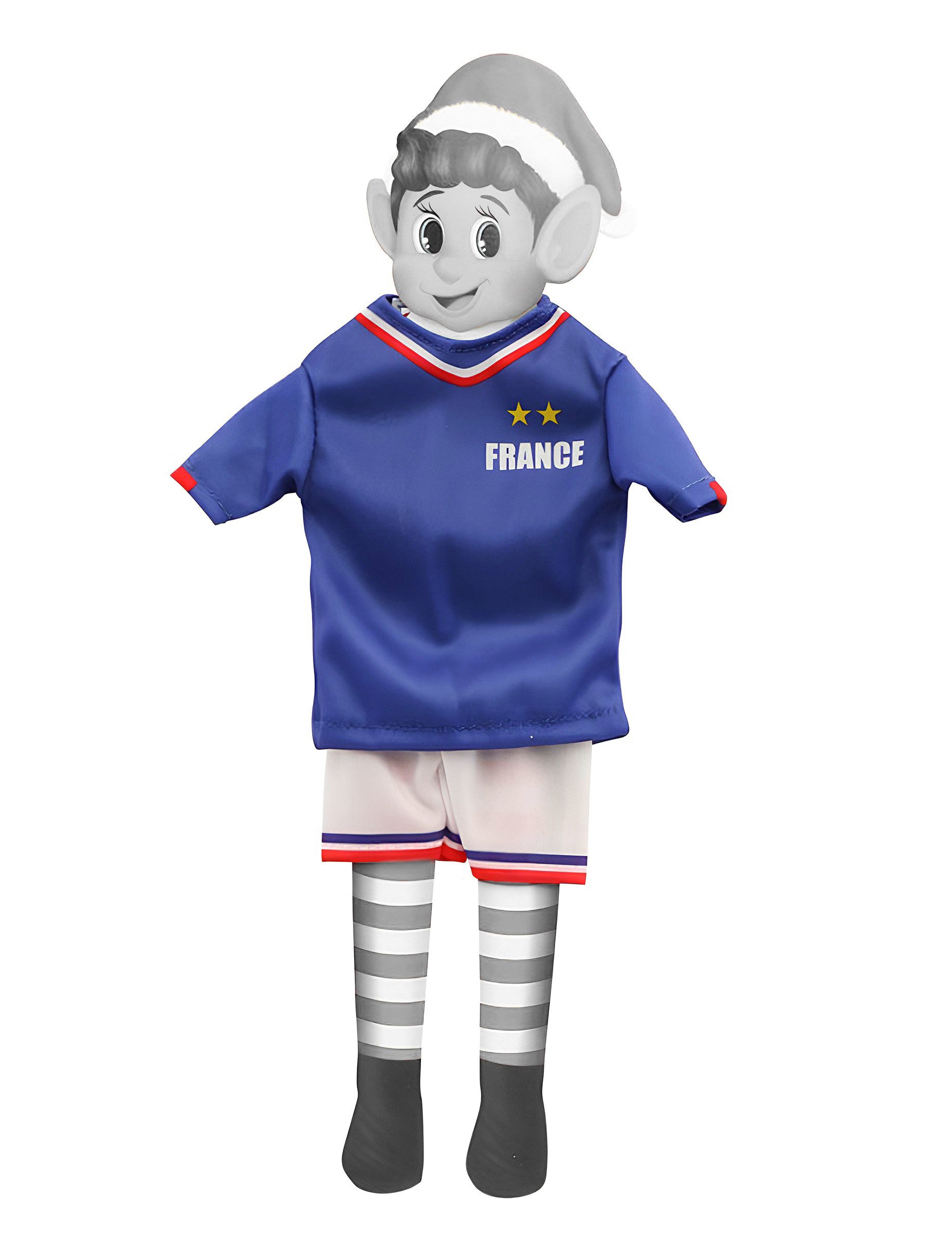 CHAKS Kostüm Fußball Trikot Frankreich für Elf Puppe Deko