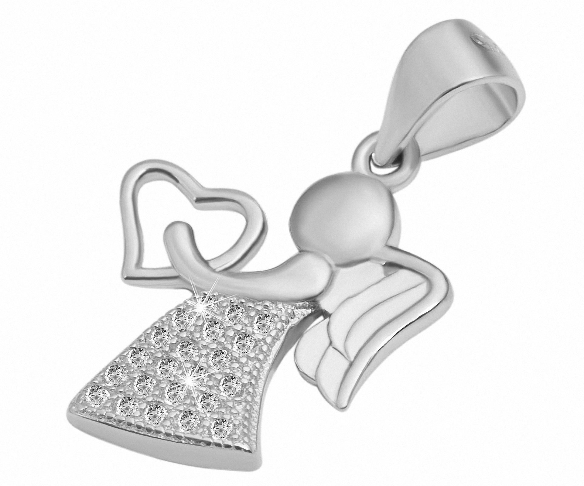 Adelia´s Kettenanhänger modischer Engel Anhänger aus 925 Sterling Silber günstig online kaufen