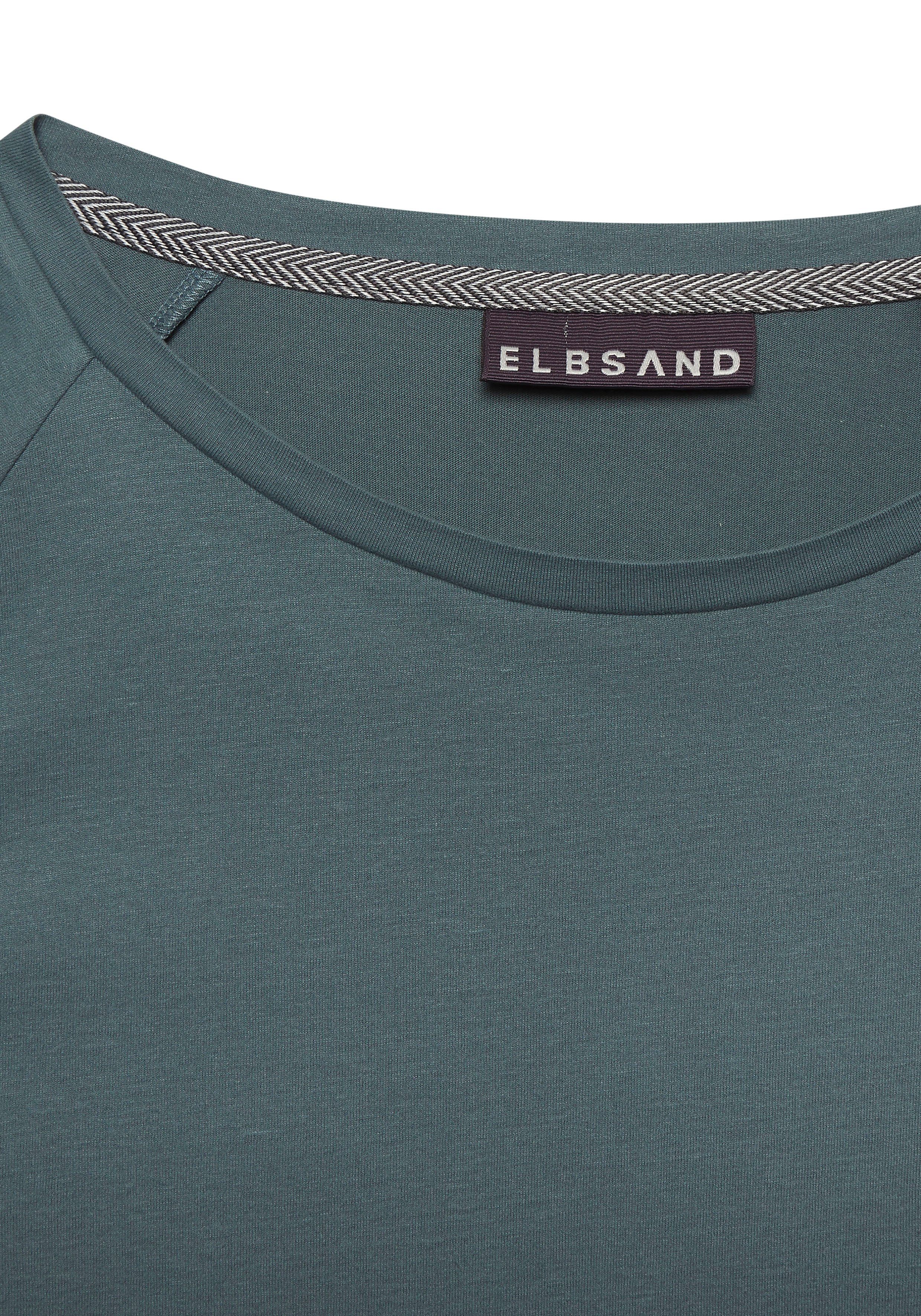 Elbsand Longsleeve Tinna mit Logodruck hinten, Langarmshirt aus Baumwoll-Mix, sportlich-casual