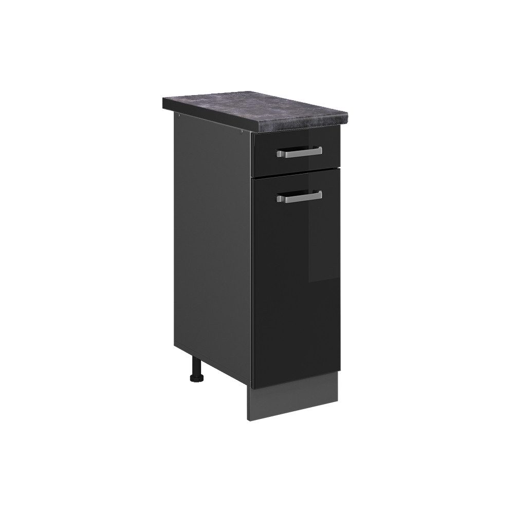 Vicco Unterschrank R-Line, Schwarz Hochglanz/Anthrazit, 30 günstig online kaufen