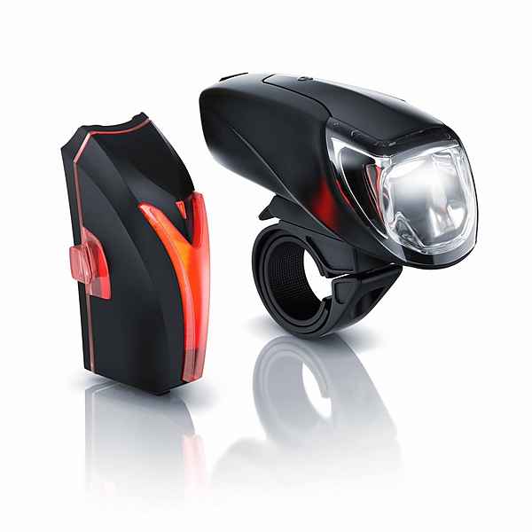 Aplic Fahrradbeleuchtung, LED Akku Fahrradlbeleuchtung mit Front & Rücklicht StvZO zugelassenes Fahrradlampen