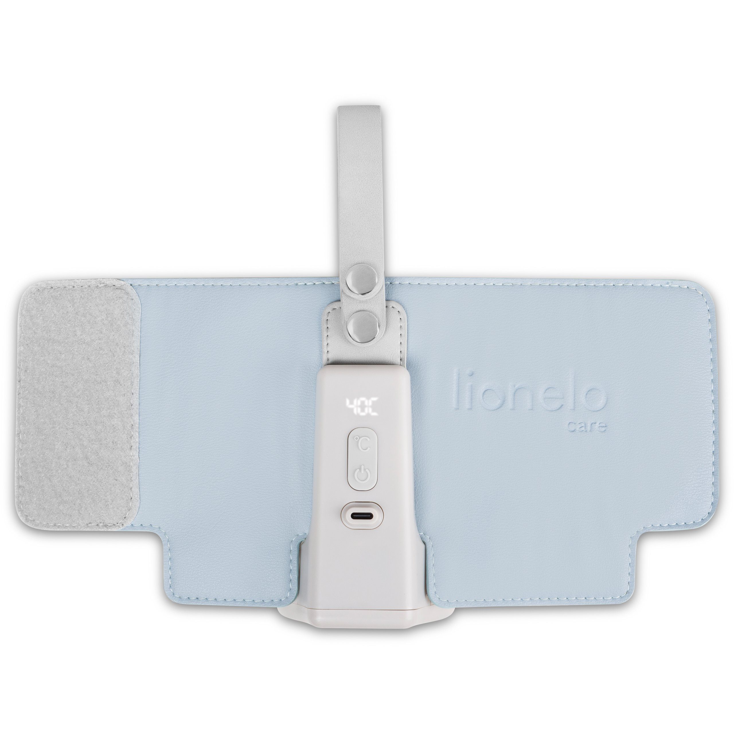 lionelo Babyflaschenwärmer THERMUP GO PLUS, Schnelles Erhitzen - 5 Temperaturen/3000mAh/USB-C