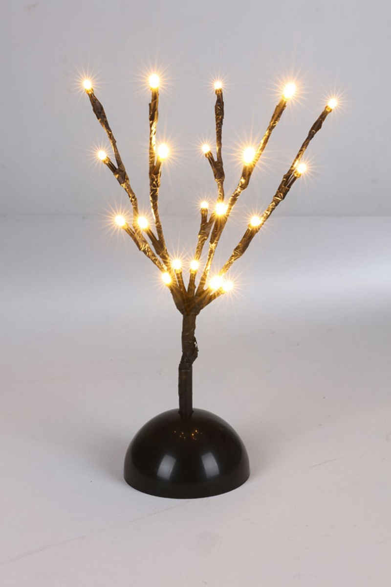 BURI LED Dekolicht LED Zweig 30cm Dekostrauch Lichterzweig Weihnachtsdeko Leuchtdeko Leuc