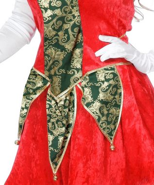 Karneval-Klamotten Kostüm Elf Kostüm Damen Weihnachtswichtel mit Mütze, Weihnachtskostüm Erwachsene