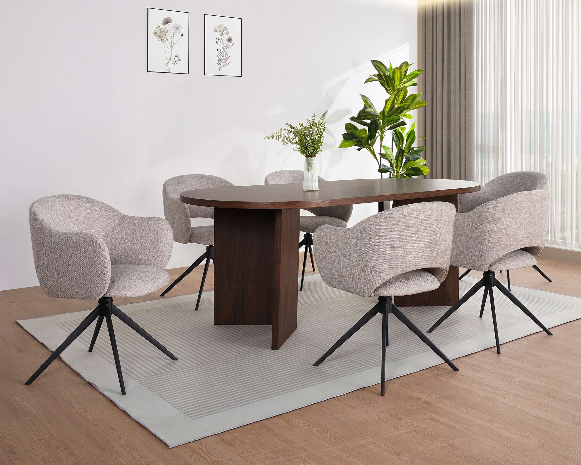 OTTO home Esstisch Callii, Walnussoptik