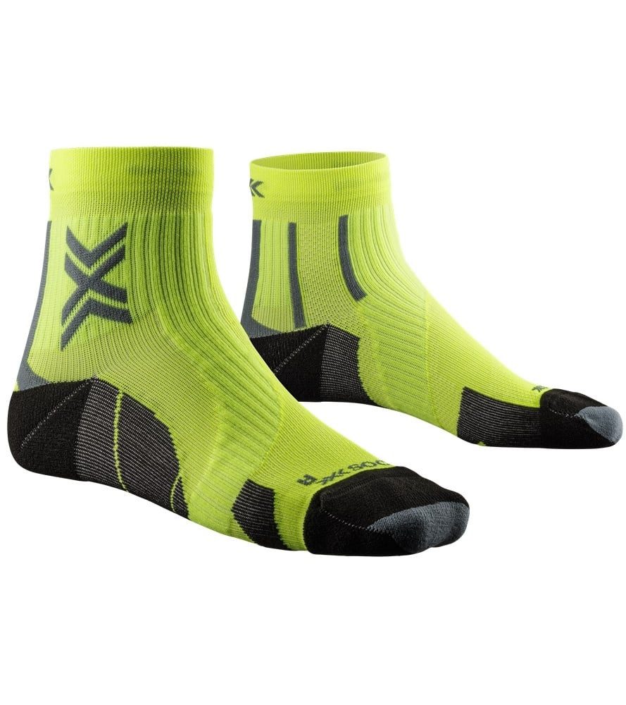 X-Socks Laufsocken Run Perform Ankle fluogelb/schwarz Herren - 1 Paar