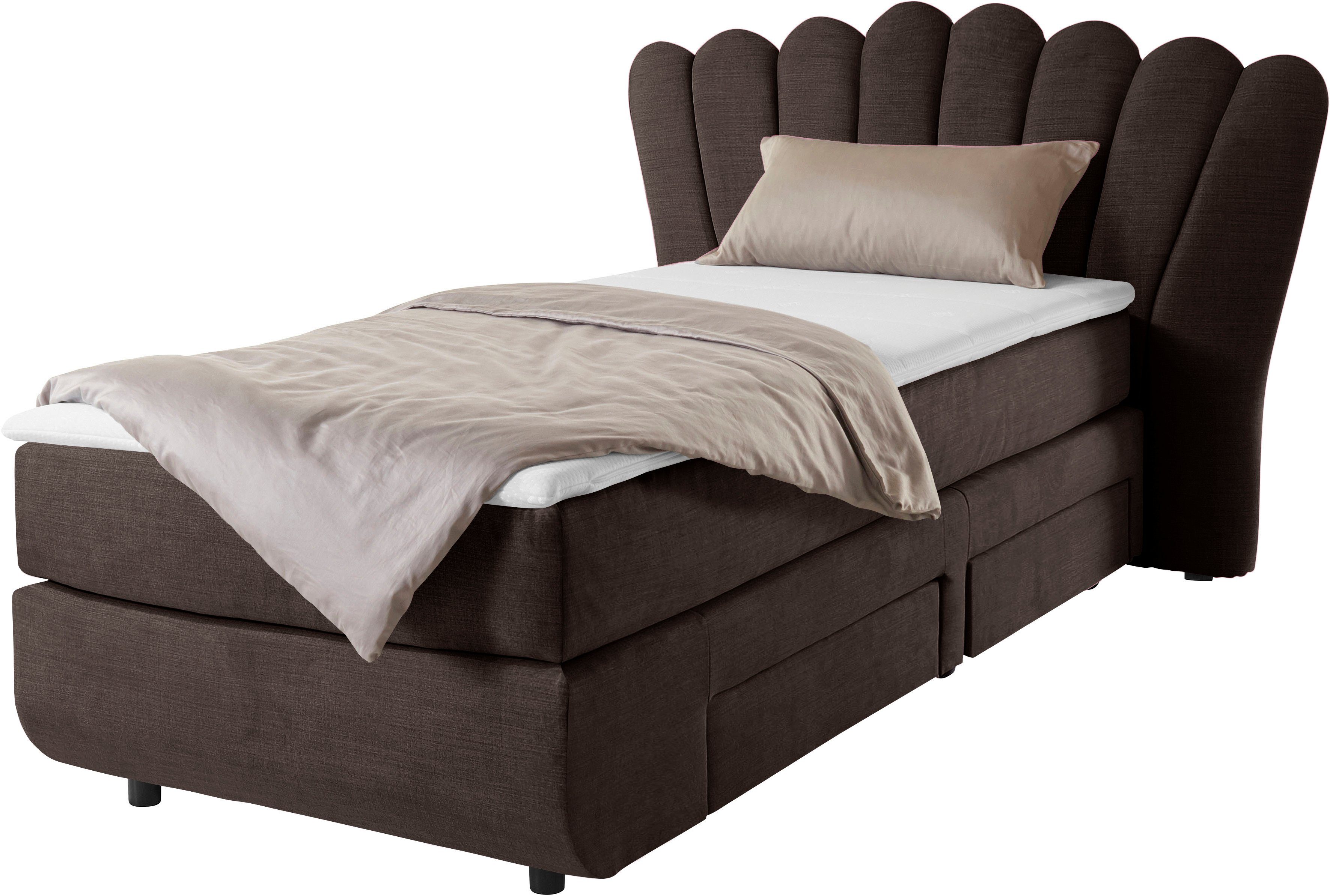 Boxbett Leonique Fleurir, Breite 90 Topper inkl. cm,