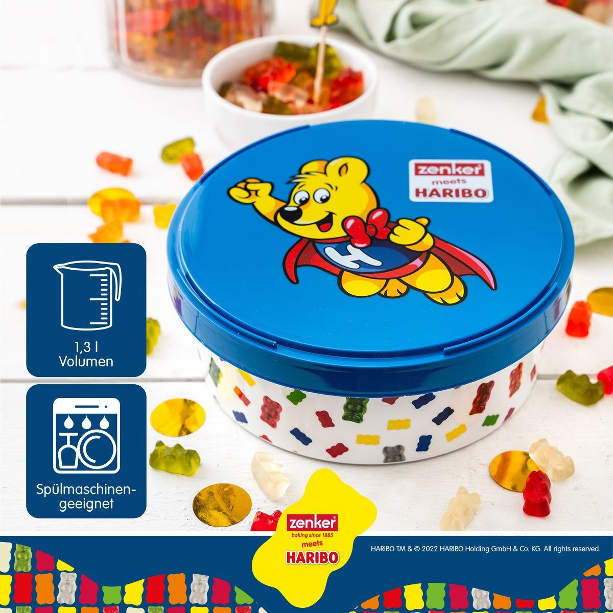 Zenker Frischhaltedose Aufbewahrungsbox, Snackbox, Süßigkeitenbehälter, Dekobox – Bild 2 von 5