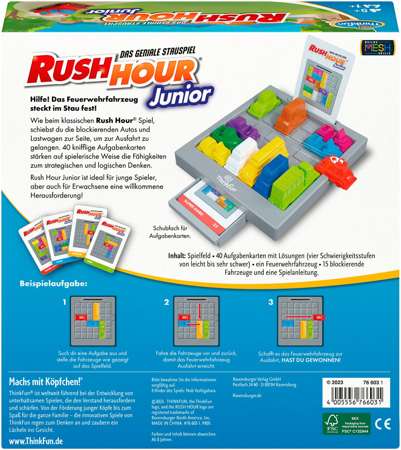 Thinkfun® Spiel Rush Hour® Junior, Kinderspiel