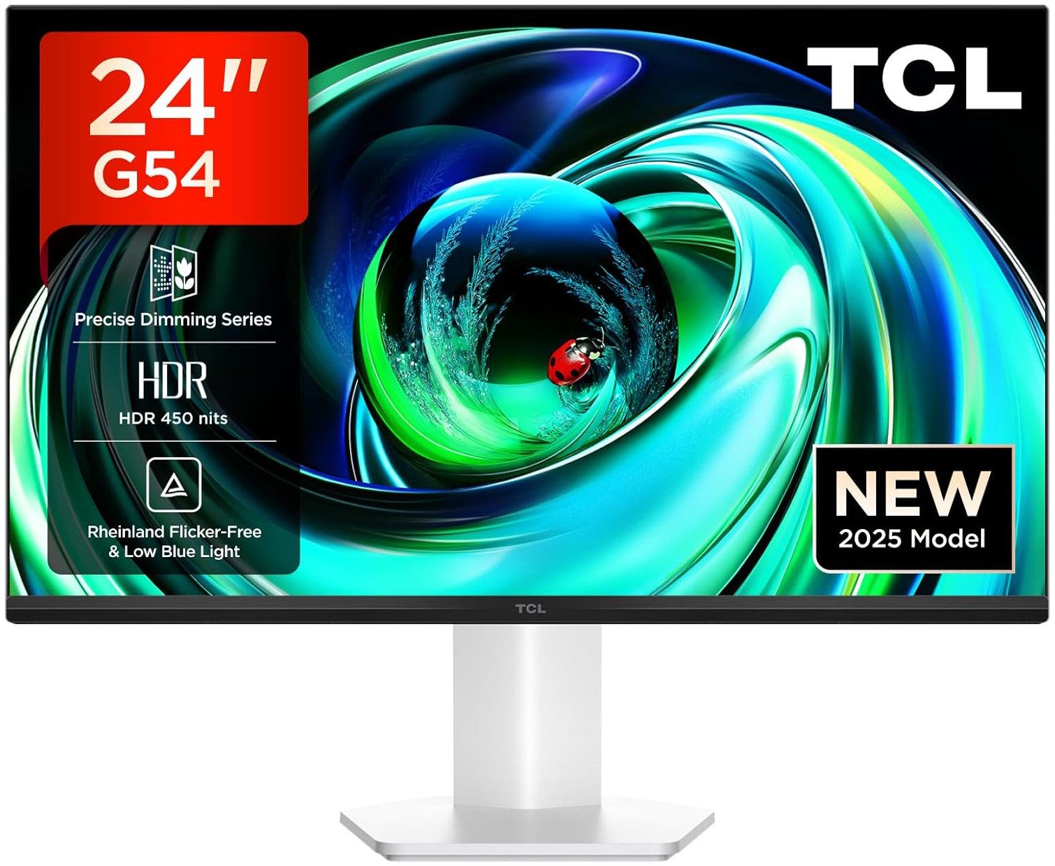TCL 24G54XD LED-Monitor (61 cm/24 ", 1920 x 1080 px, Full HD, 5 ms Reaktionszeit, 100 Hz, Mini-LED)
