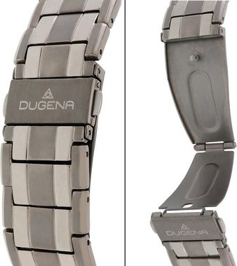 Dugena Quarzuhr Gent, 4460513, Armbanduhr, Herrenuhr, Datum, Leuchtzeiger, Titan
