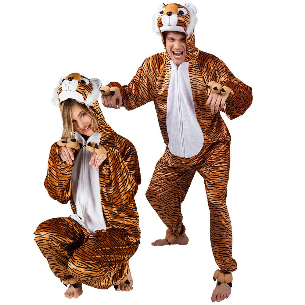 Boland Kostüm Tiger Kostüm für Erwachsene, Braun