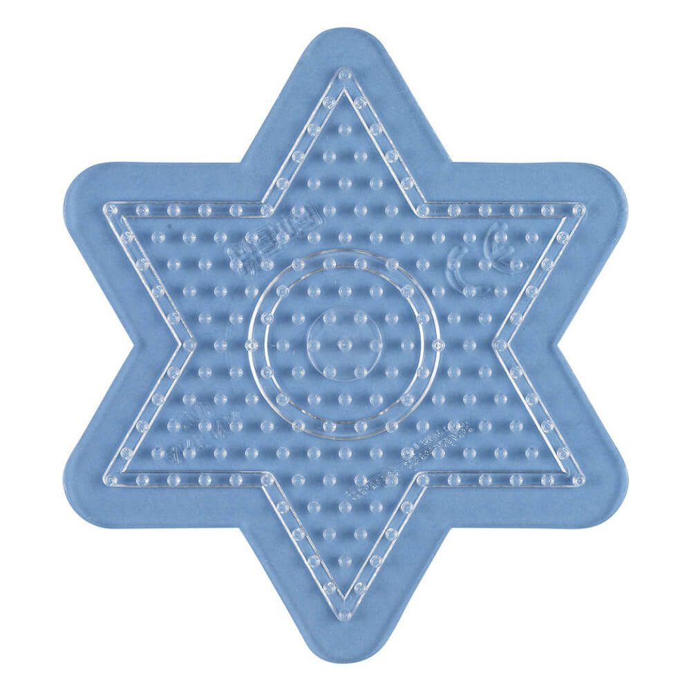 Hama Bügelperlen Hama Midi-Stiftplatte kl. Stern, transparent