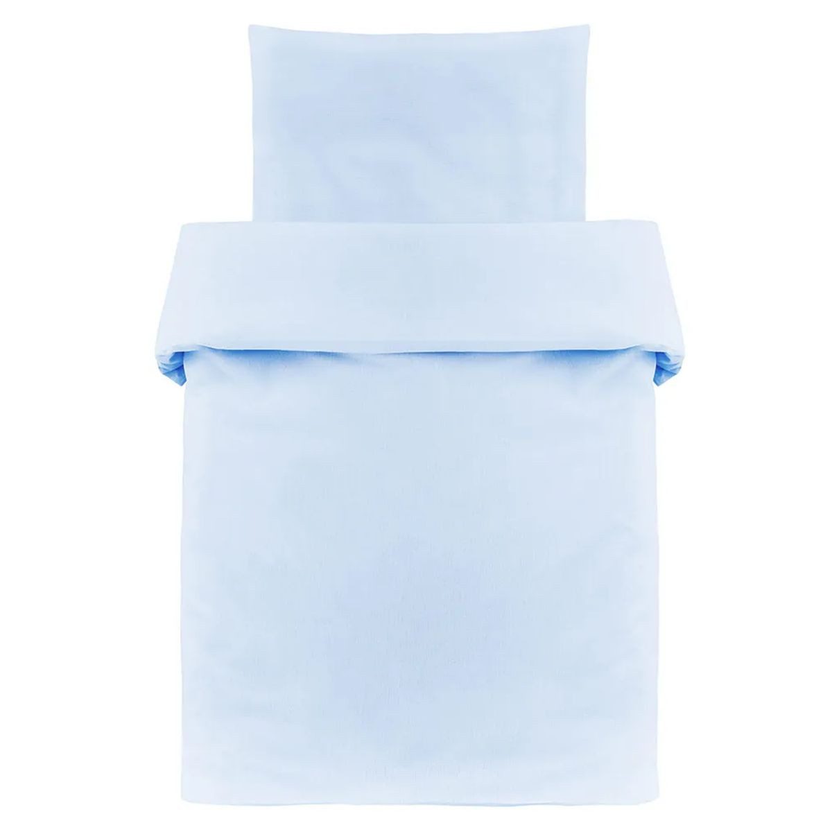 Makian Kinderbettwäsche Uni Hellblau, Baumwolle, Kinderbettwäsche 80x80 cm günstig online kaufen