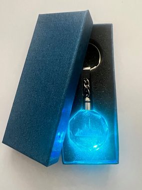 Stelby Schlüsselanhänger Hamburg Schlüsselanhänger LED Multicolor mit Geschenkbox