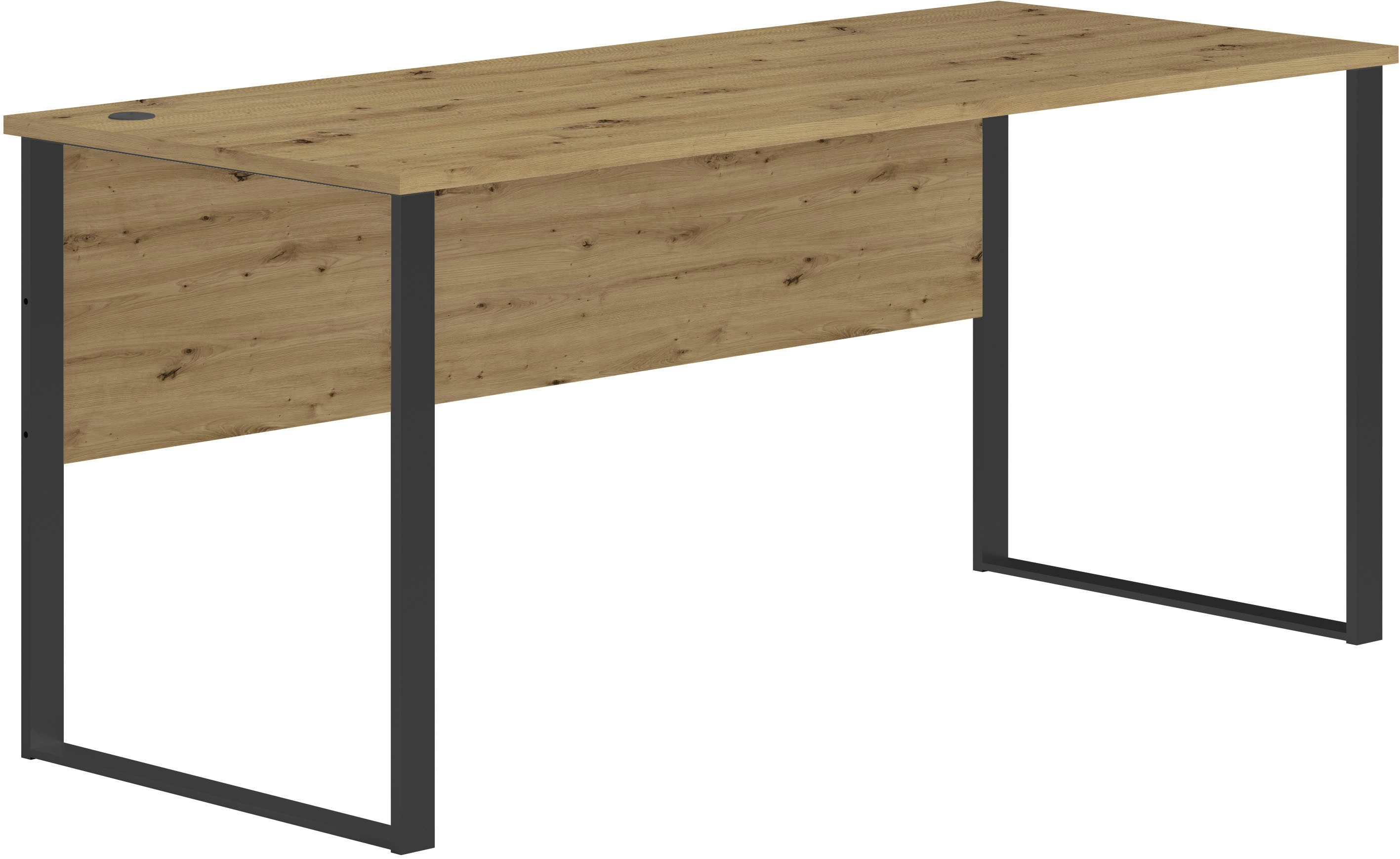 BEGA OFFICE Schreibtisch Amanda (1-St), Kabeldurchlass, Metallkufen, Breite 170 cm