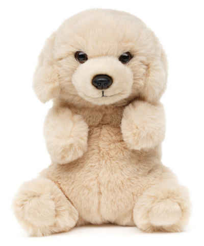 Uni-Toys Kuscheltier Labrador, sitzend - Kawaii-Stil - 17 cm (Höhe) - Hund - Plüschtier, zu 100 % recyceltes Füllmaterial