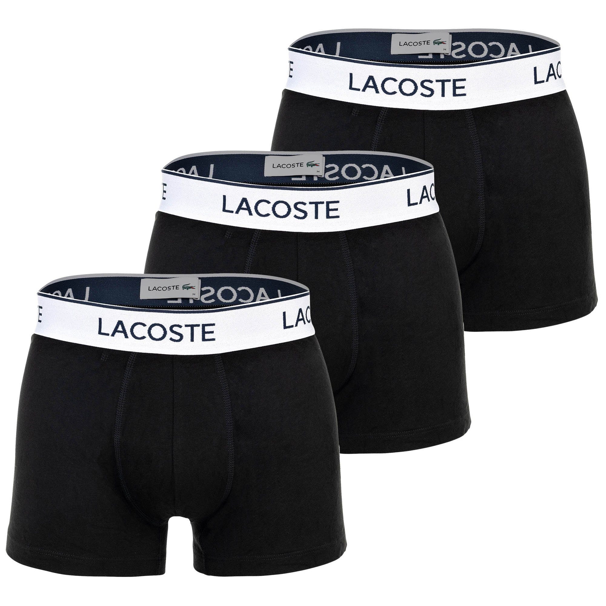 Lacoste Boxer Herren Boxershort 3er Pack Baumwolle (Packung, 3er Pack)