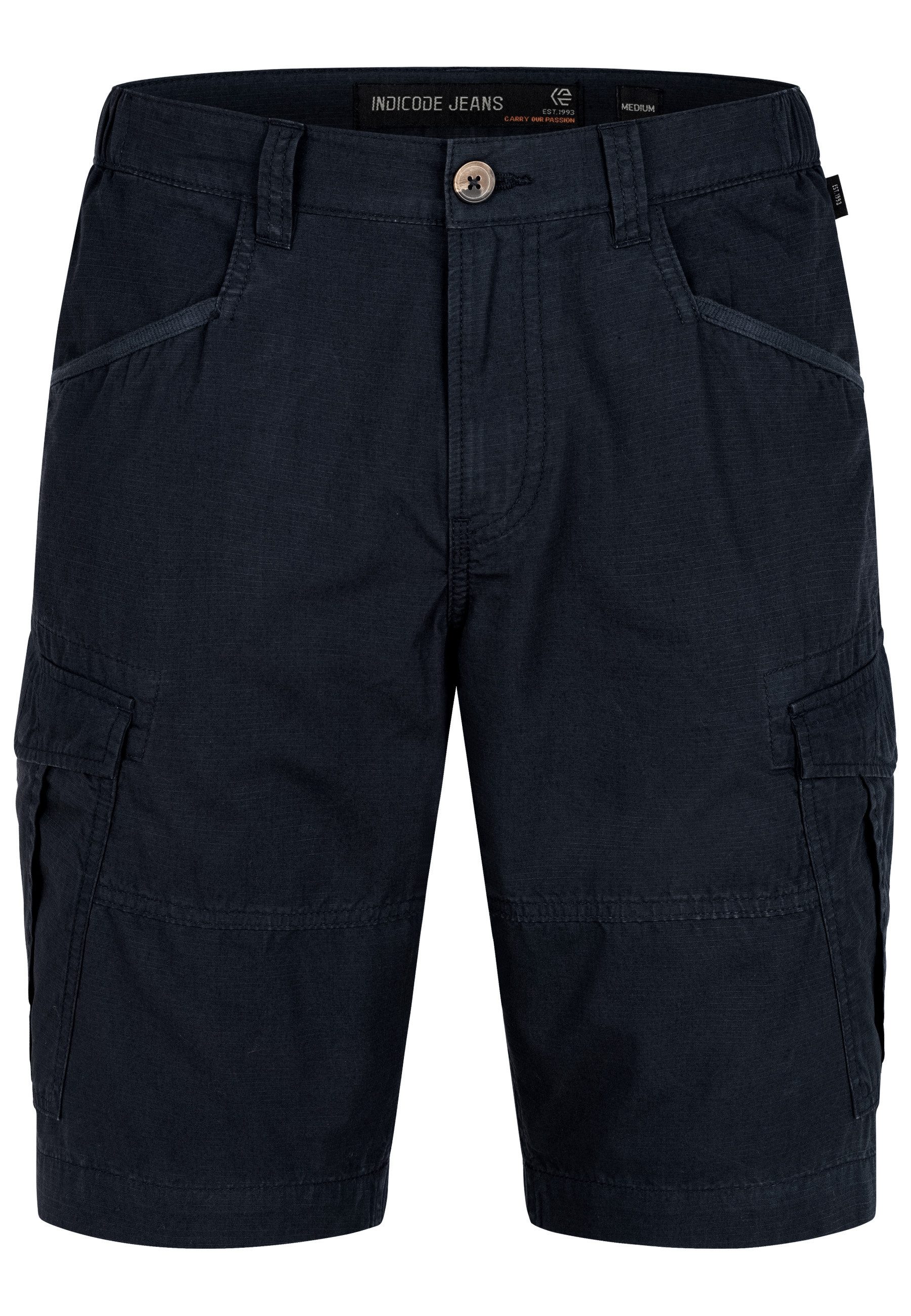 Indicode Cargoshorts INDreier mit elastischen Seiteneinsätzen günstig online kaufen