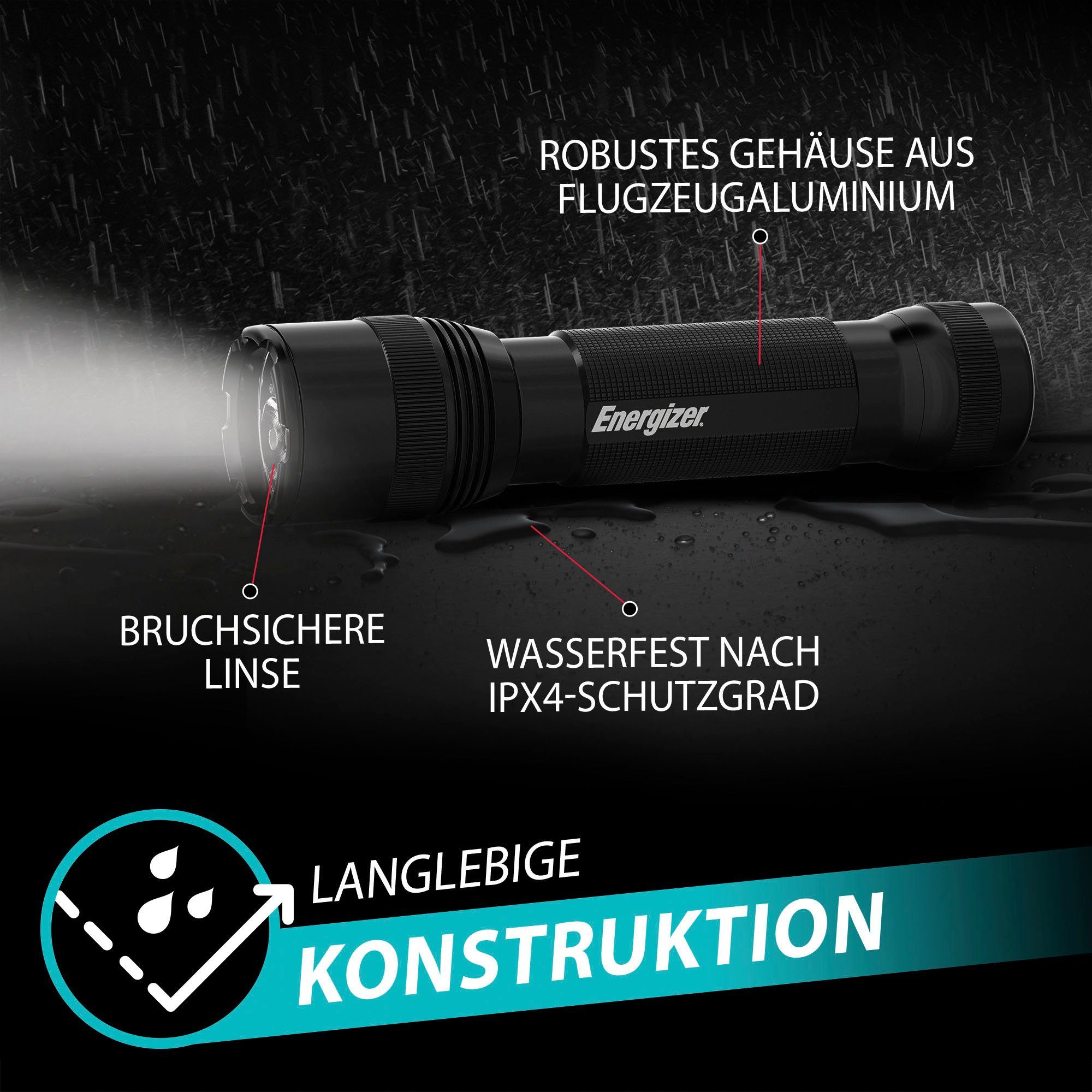 Energizer Taschenlampe Hybrid Tactical Metal