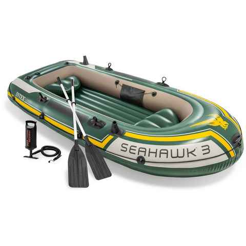 Intex Schlauchboot Seahawk 3, (Set, -, mit 2 Paddeln und Luftpumpe)