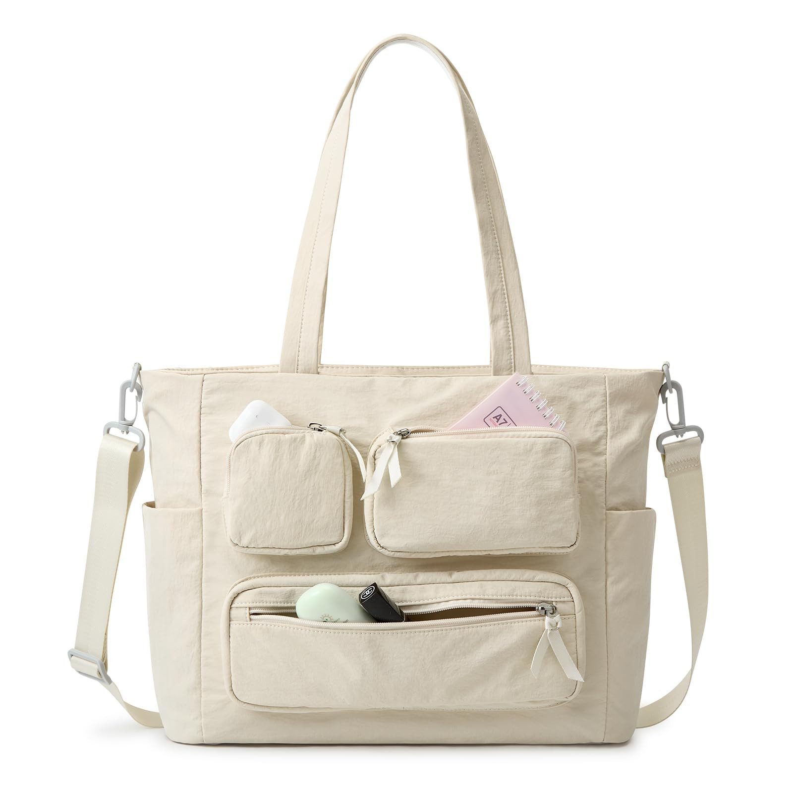 G4Free Umhängetasche, Tragetasche für Damen, leichte Arbeitstasche mit 15" Laptopfach