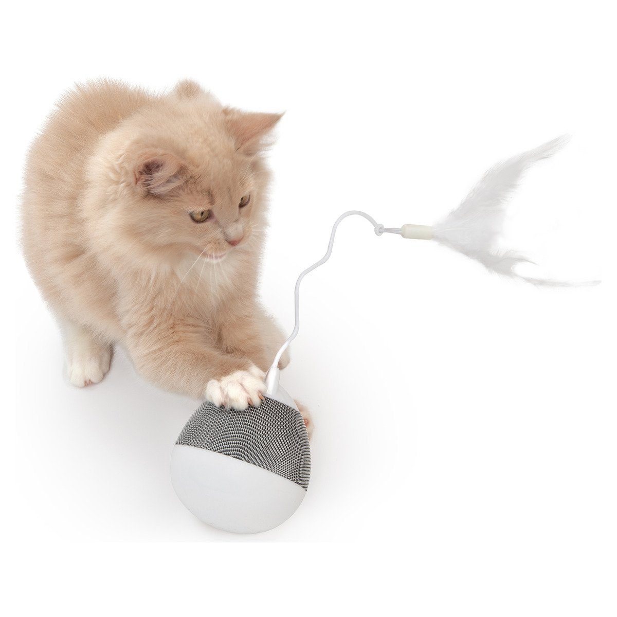 Catit Tier-Intelligenzspielzeug Pixi Kreisel weiß/grau
