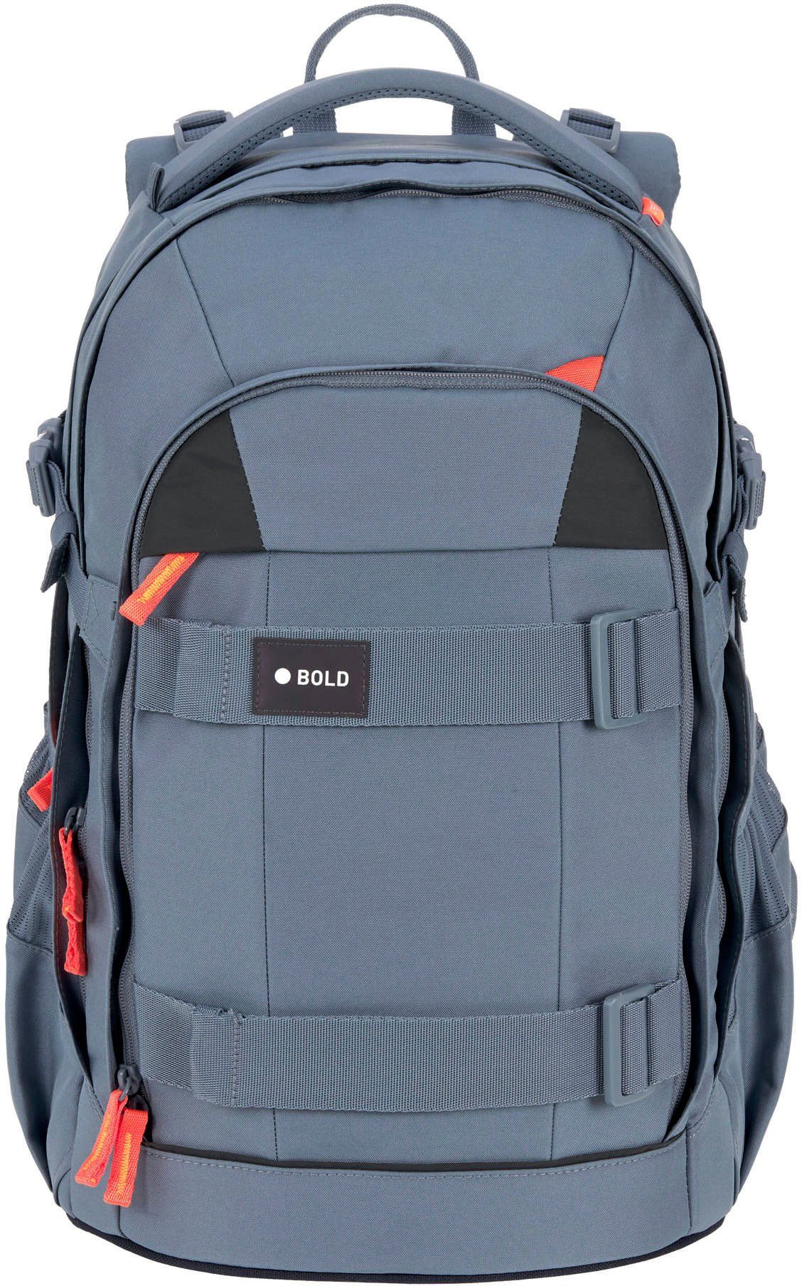 LÄSSIG Schulrucksack Origin Bold, blue, aus recyceltem Material