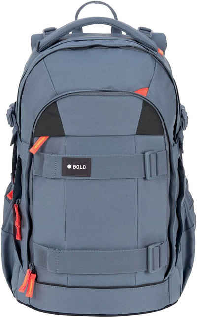 LÄSSIG Schulrucksack Origin Bold, blue, aus recyceltem Material