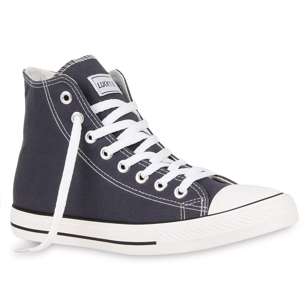 VAN HILL 5412240 HO CB019-1 Herren Sneaker Dk. Grey 40 Sneaker Herren High Top Sneakers Schnürer Sportschuhe