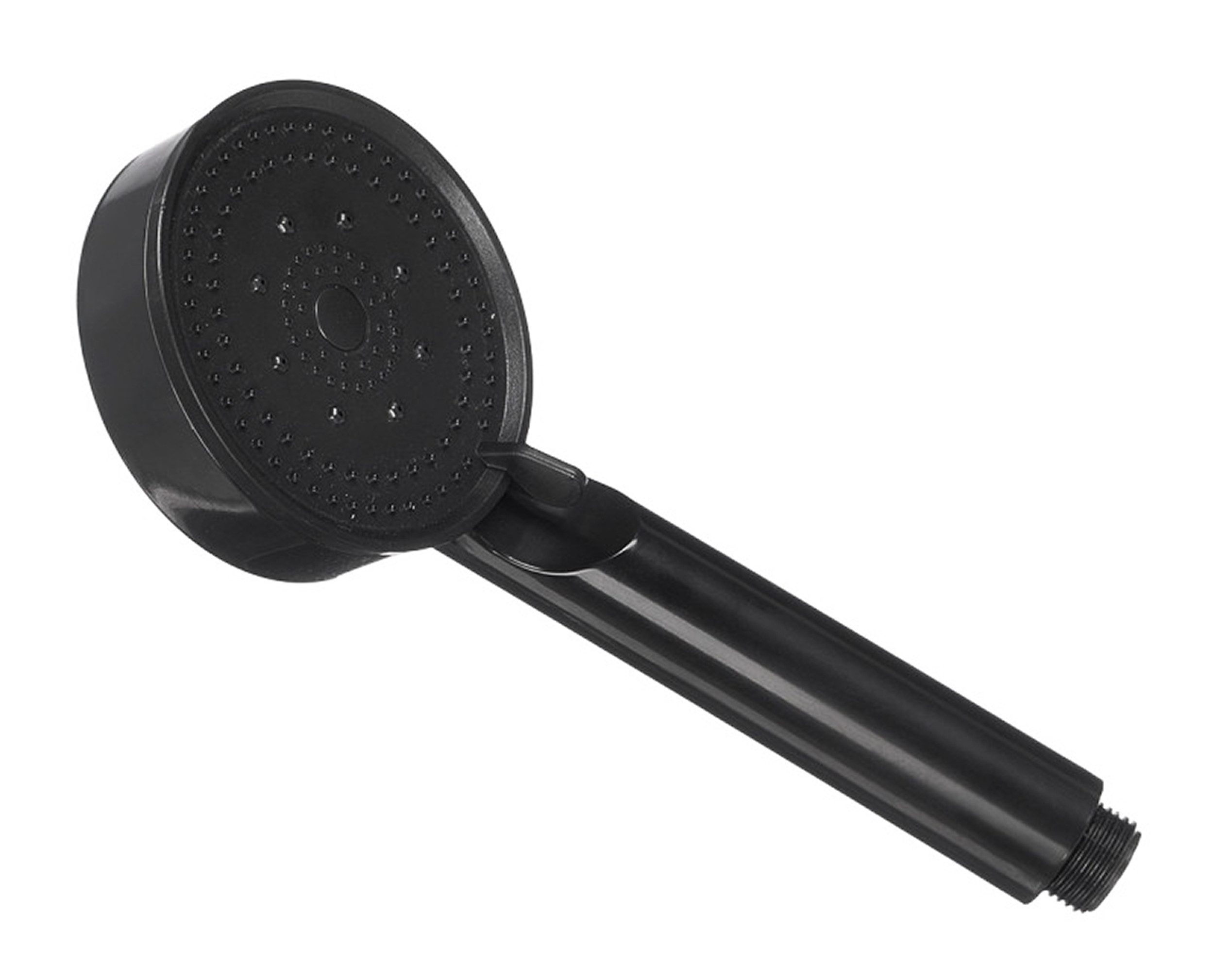 Berilo Regenduschkopf DUSCHKOPF mit 5 Funktionen Schwarz Handbrause Brause Duschbrause 58, Kopfbrause Dichtung