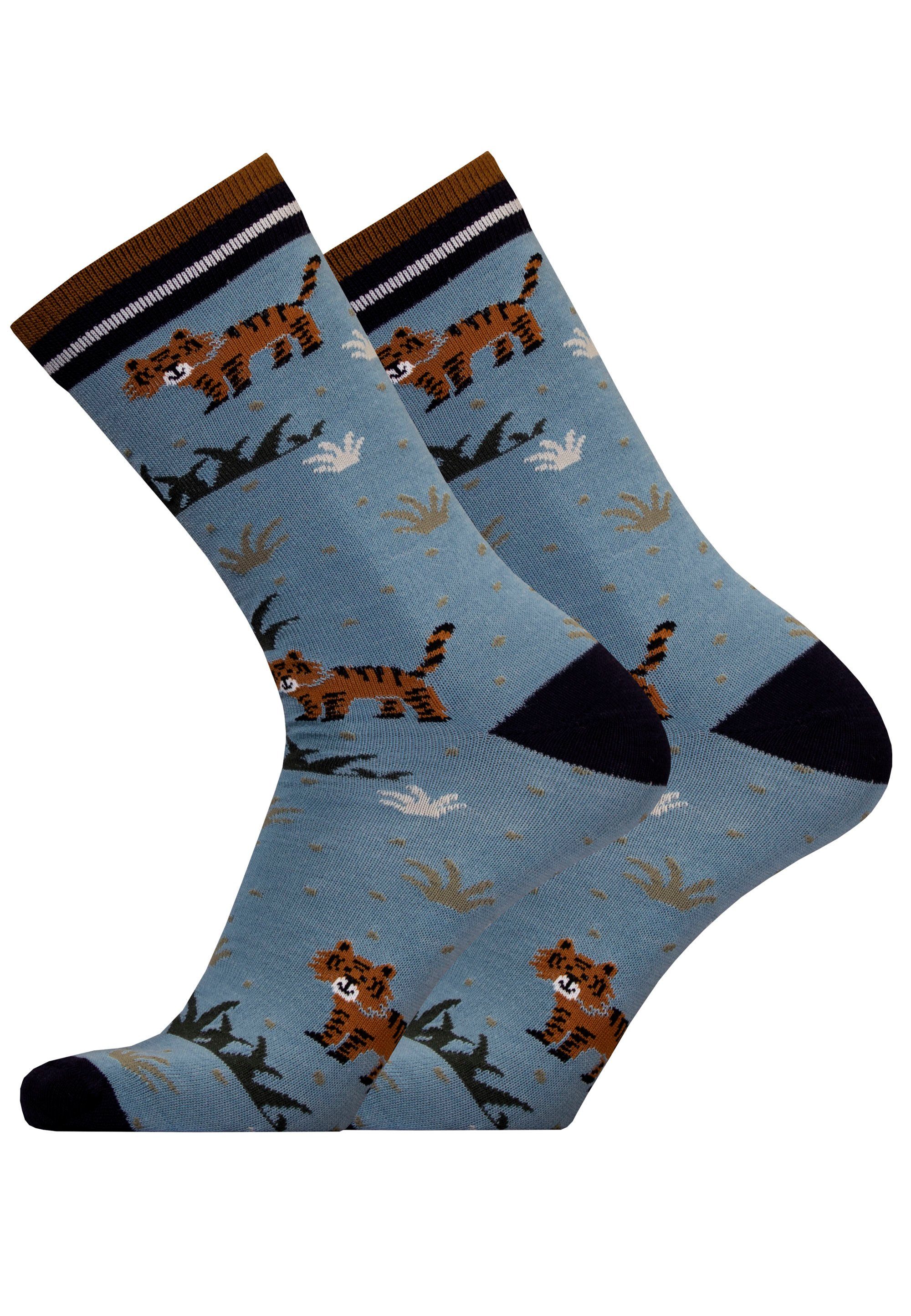 UphillSport Socken TIGER 2er Pack (2-Paar) in atmungsaktiver Qualität blau
