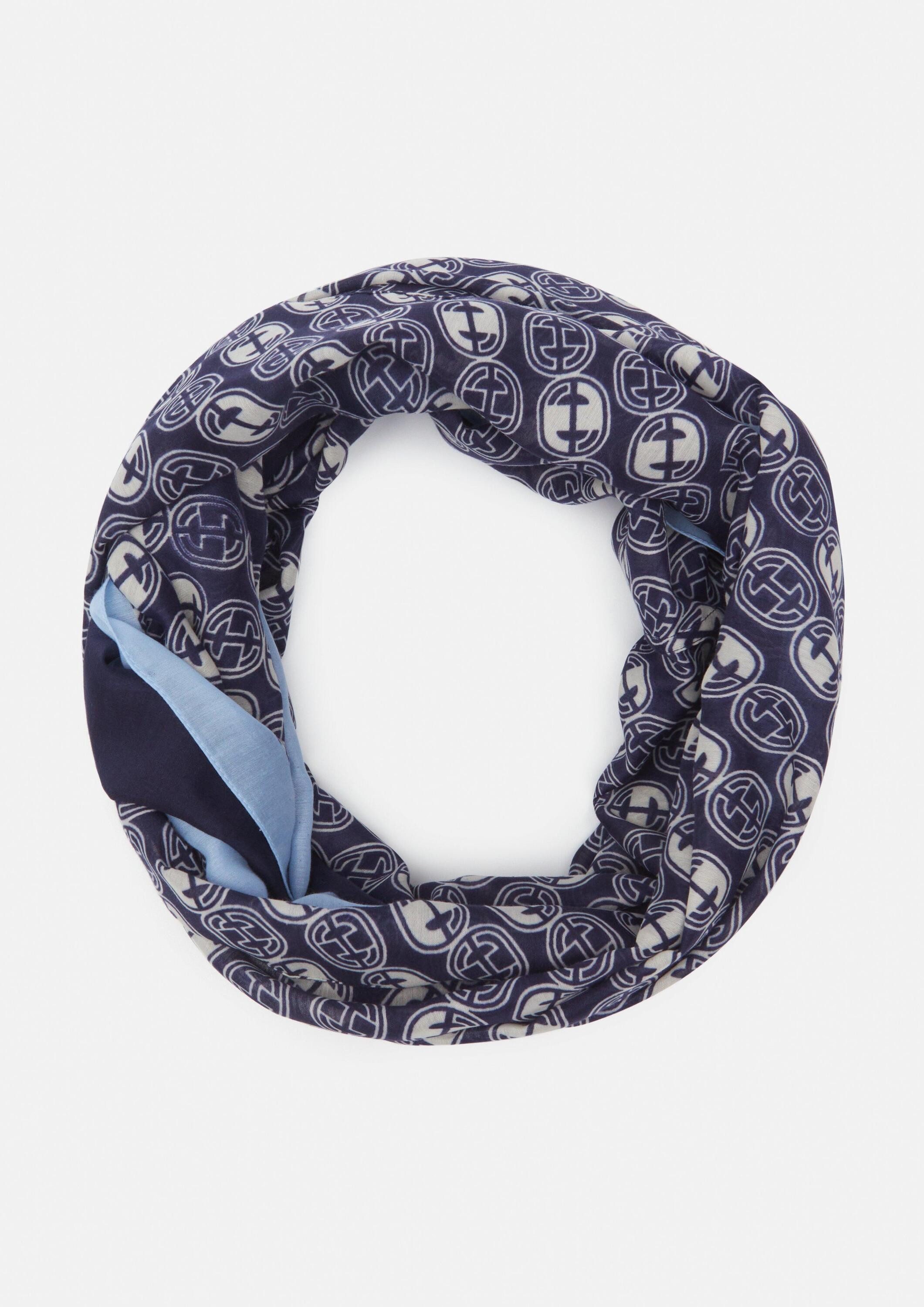 comma Loop Tuch, Loop-Schal mit Icon-Muster günstig online kaufen