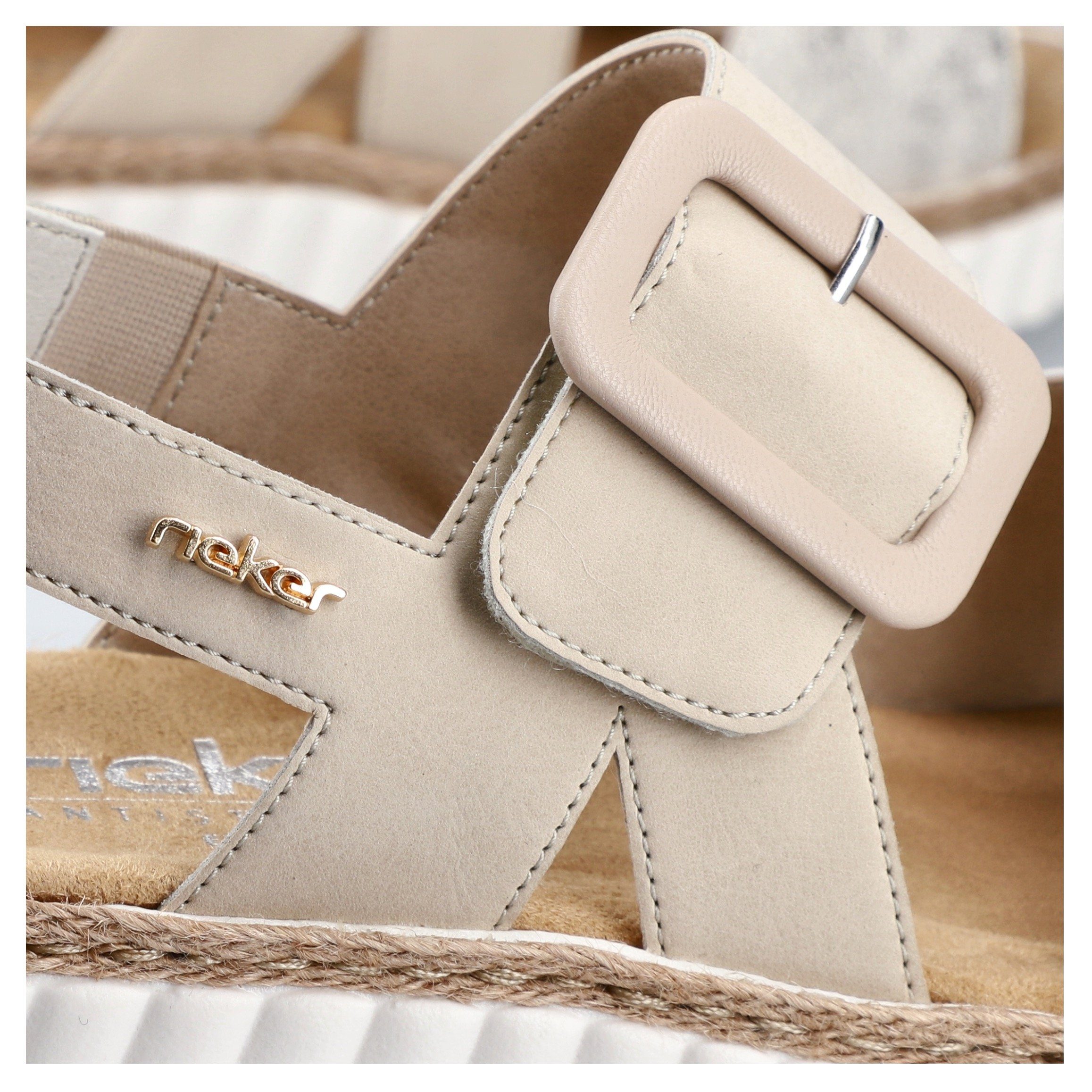 Rieker Plateausandale Sommerschuh, Sandalette, Keilabsatz, in bequemer Form