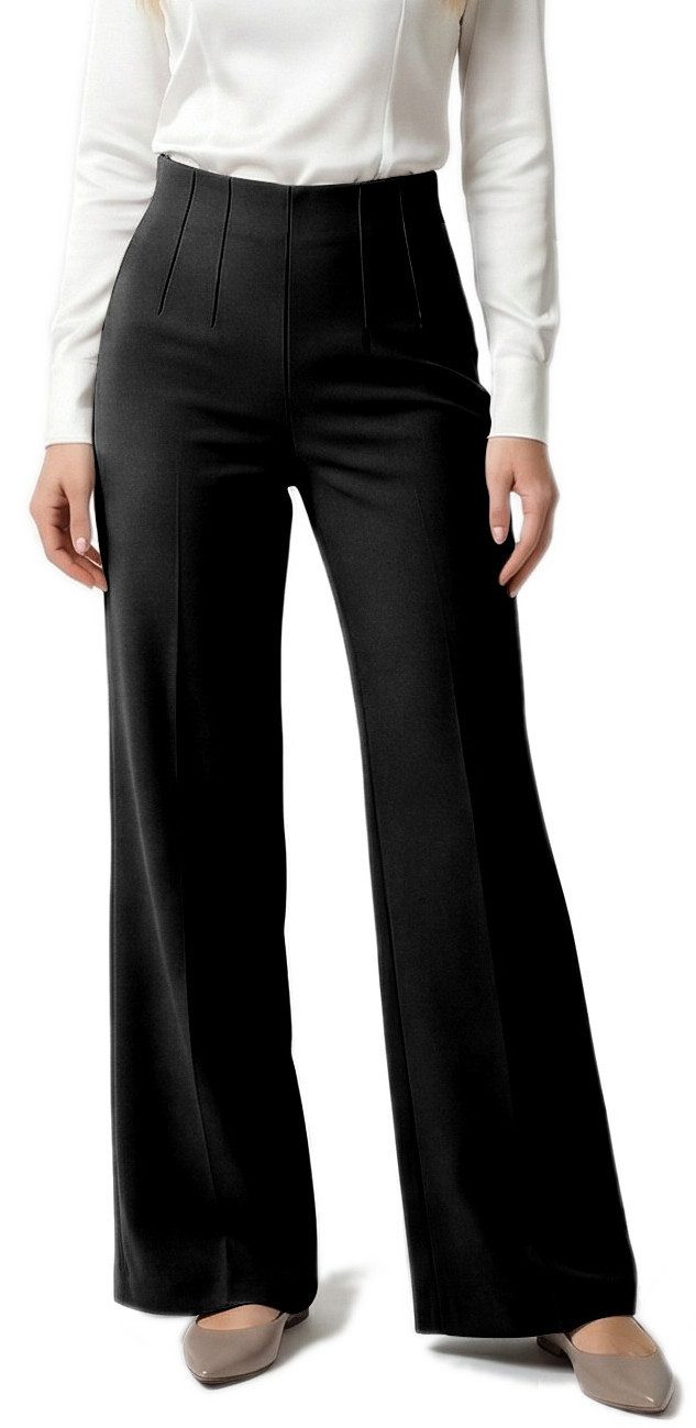 dy_mode Anzughose Damen Freizeithose Palazzohose Stoffhose High Waist Stret günstig online kaufen