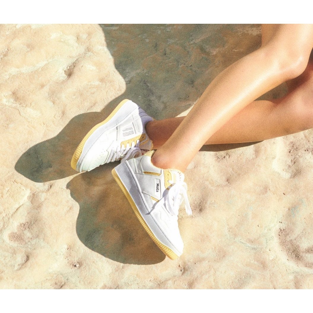 Moea Gen1 Pineapple Light Yellow - weiss/gelb Sneaker