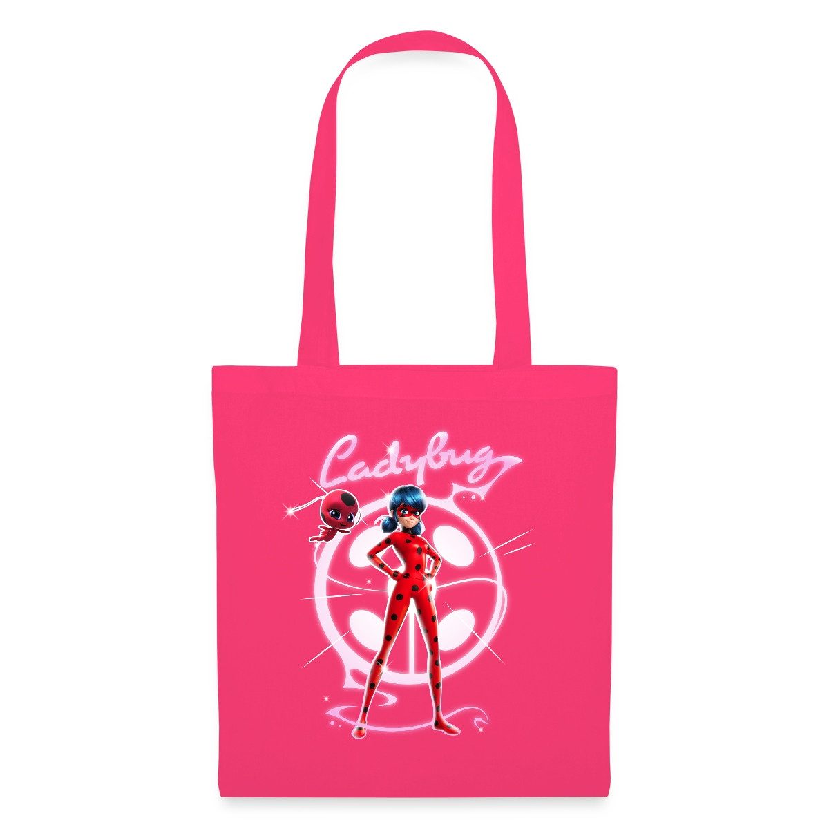 Spreadshirt Henkeltasche Miraculous Ladybug Mit Tikki Stoffbeutel (1-tlg)